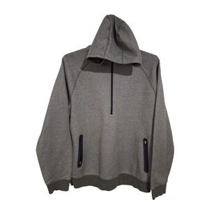 Second Skin‎ ¼ Zip Men's size XL Casual Hooded Office Teacher Loungewear Sweater
